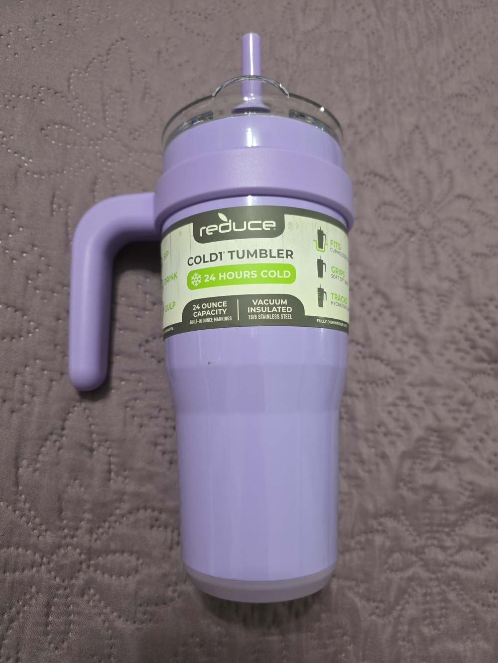Reduce Lavender Cold1 Insulated Tumbler with Handle - Lavender
